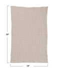 Stonewashed Cotton Waffle Weave Tea Towel